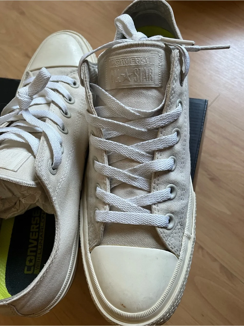 Converse Chuck Taylor II 2 in Parchment/Off-White 8 - Picture 9 of 16